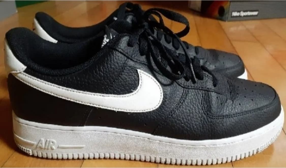 나이키 에어포스 1 07 블랙 화이트 로우 285 상품이미지3