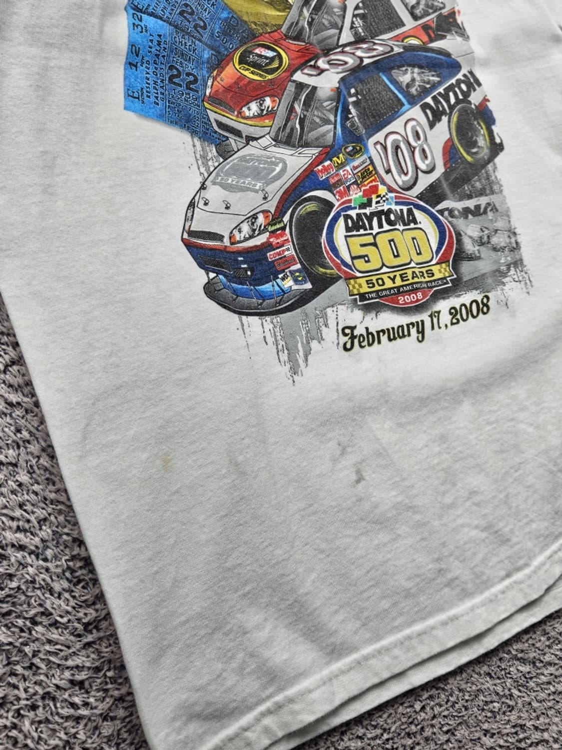 체이스어센틱 데이토나500 레이싱 반팔 티셔츠 ( XL ) / 11868 상품이미지7