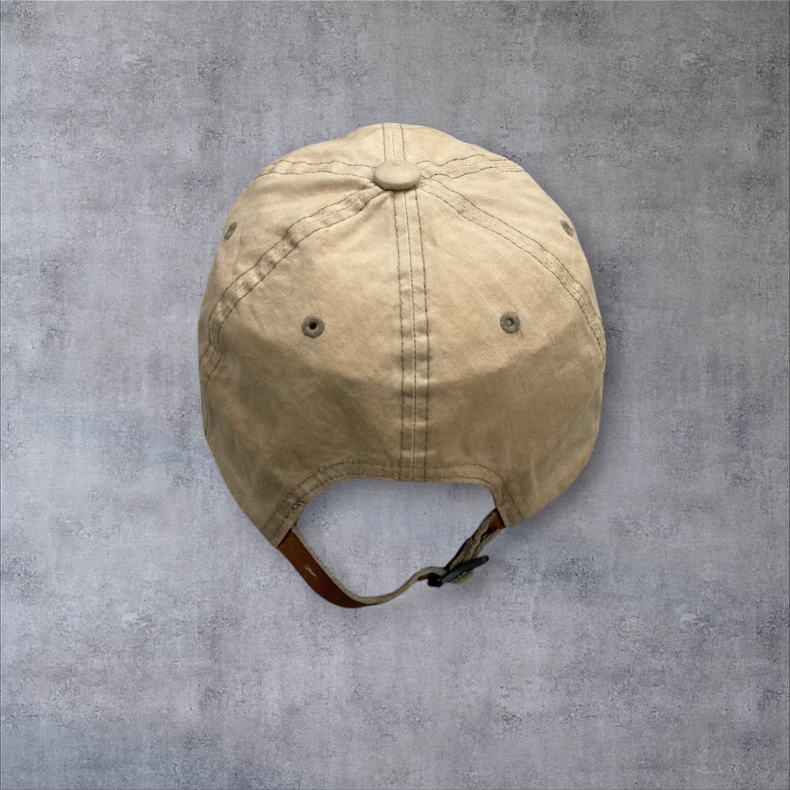 본더치 베이지 컬러 베이직 로고 볼캡 상품이미지4