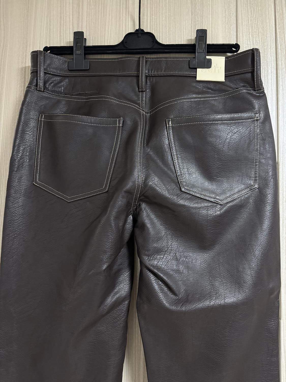 세퍼(sefr) 브라운 가죽바지 상품이미지4