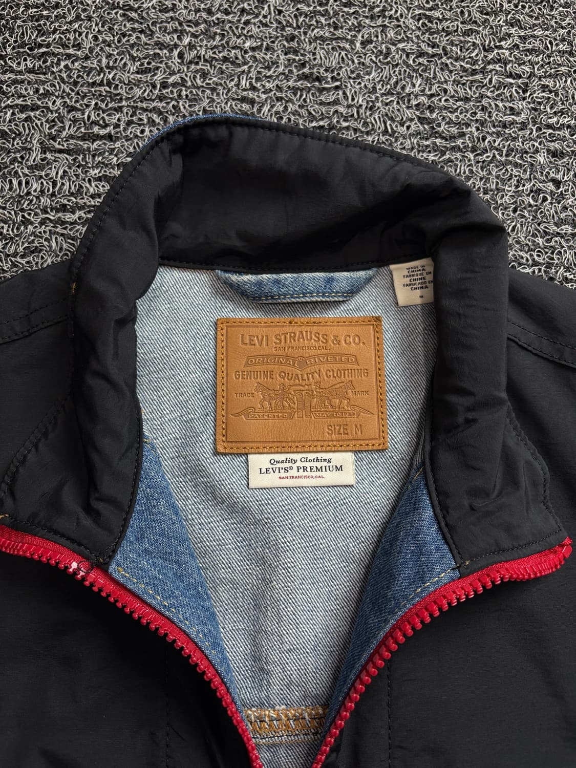 리바이스 빅E 프리미엄 모크넥 데님 나일론 자켓 1665 상품이미지3