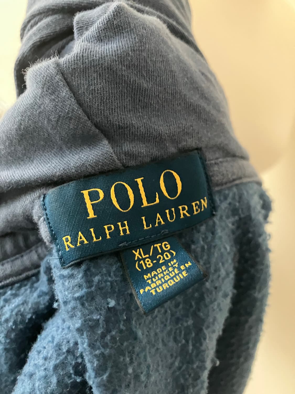 폴로 랄프로렌 빅포니 로고 네이비 후드집업 보이즈 xl 상품이미지6