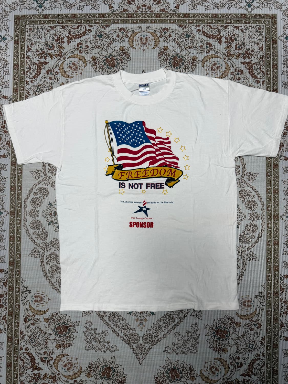 USA빈티지 성조기 반팔티 L 상품이미지1