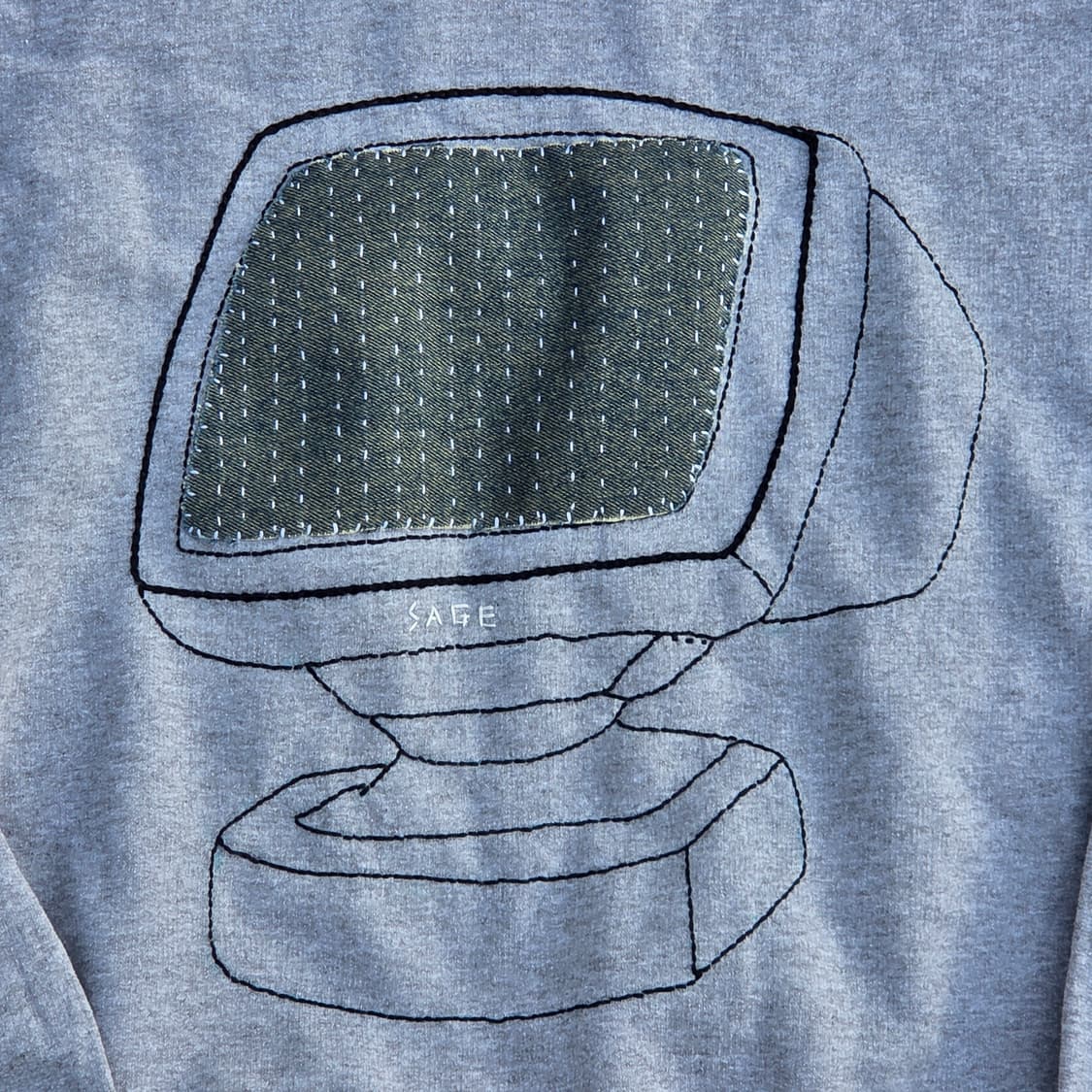 S.O/패치워크, 자수 커스텀 맨투맨 상품이미지3