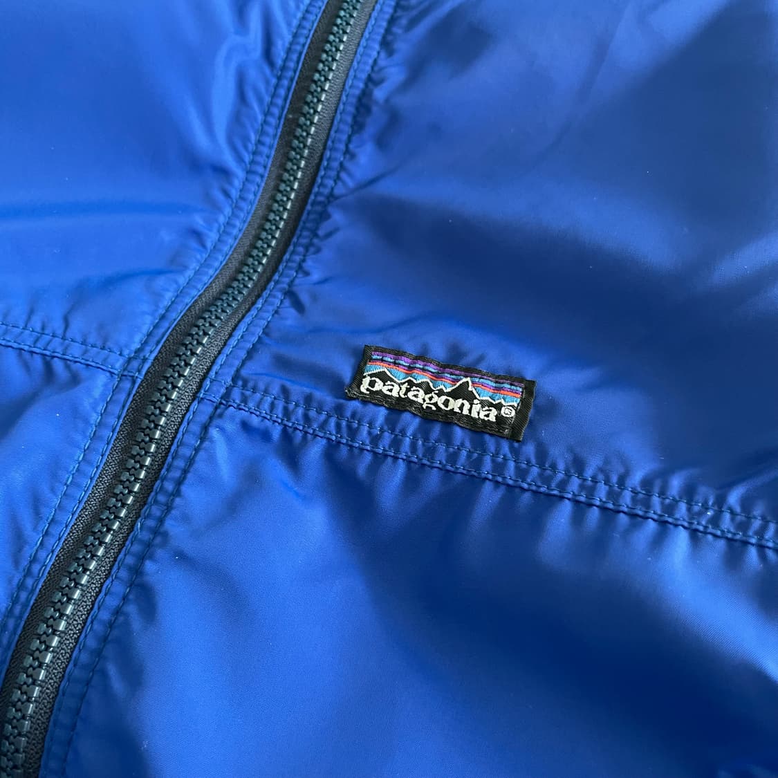 90s 파타고니아 쉘드 신칠라 봄버 웜업 자켓 코발트블루/틸그린 L사이즈 상품이미지3