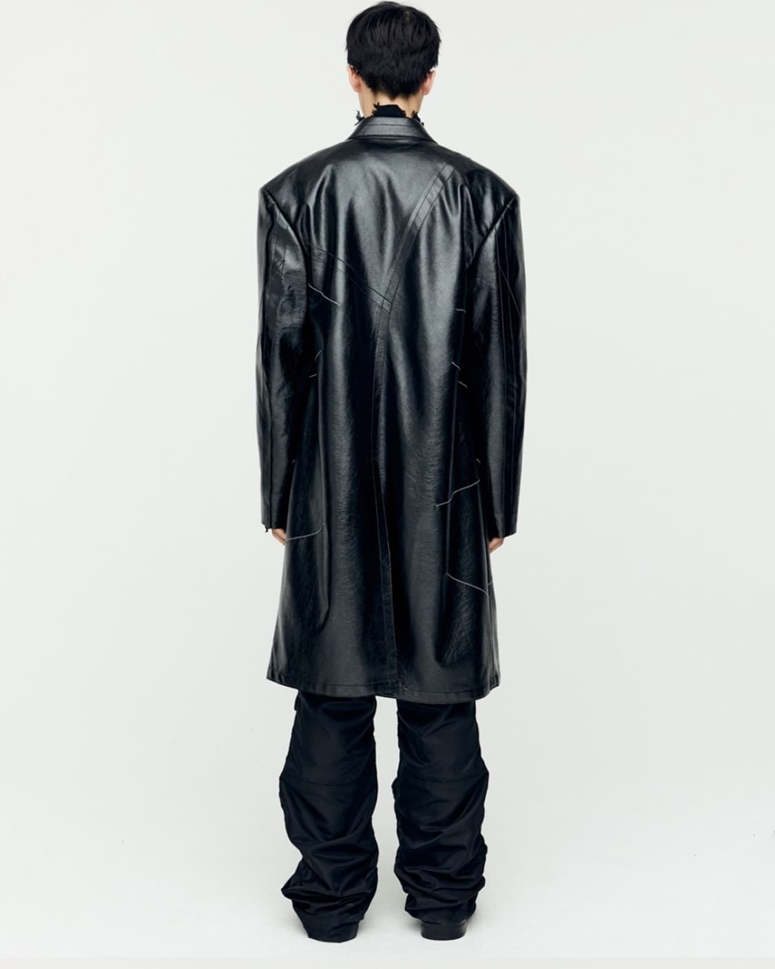 [L] 앤더슨벨 마우어 싱글 코트 블랙 상품이미지3