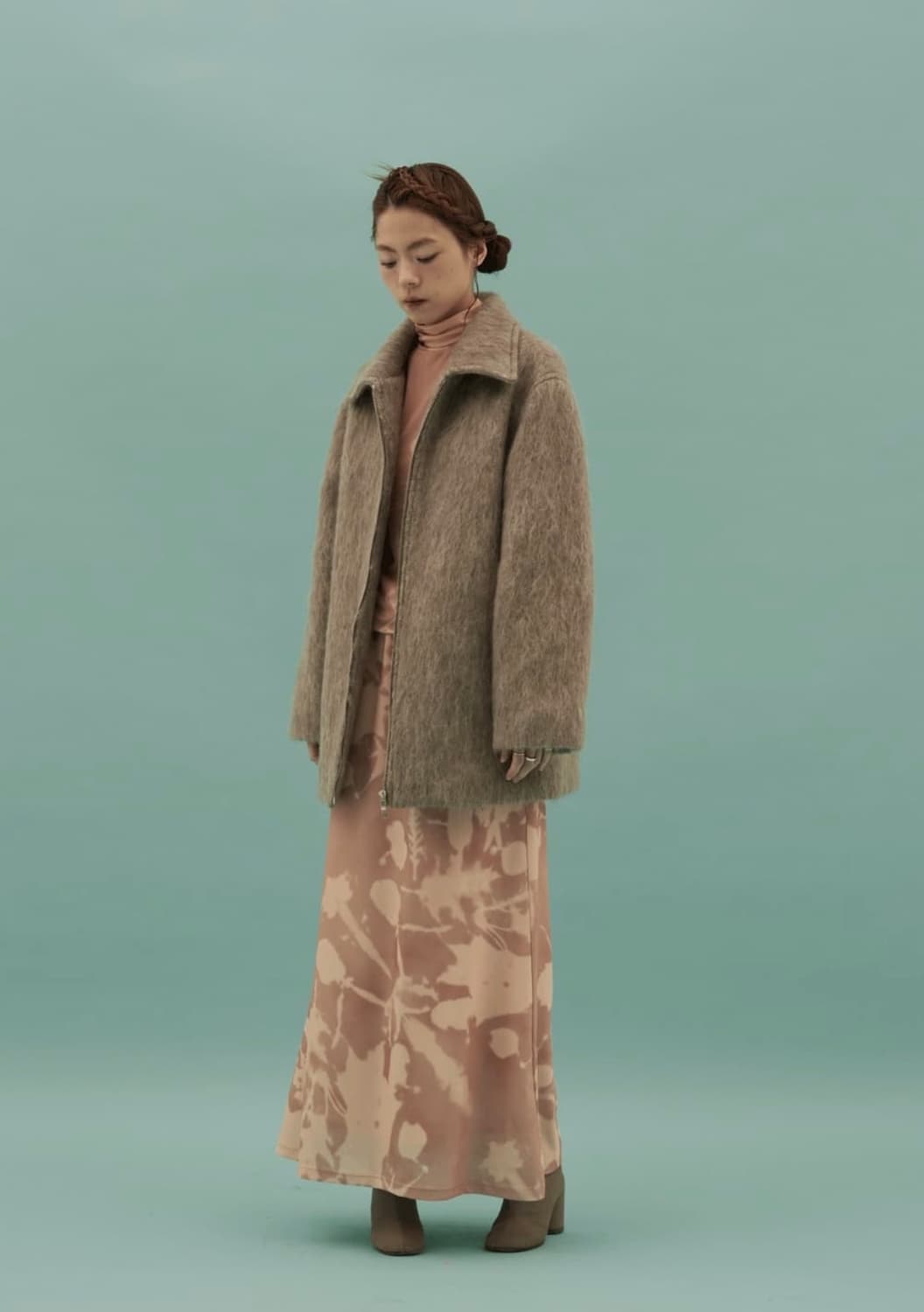 티크 Teak wool boucle zipup coat  상품이미지3