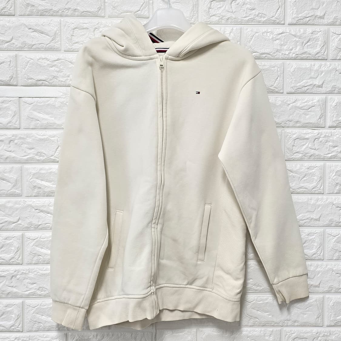 택포) S 타미힐피거 아이보리 후드집업  상품이미지1