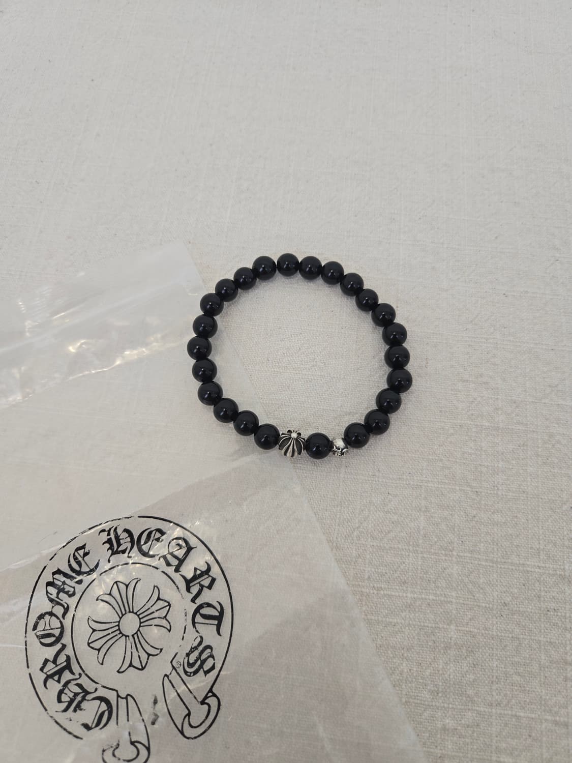 크롬하츠 8mm 오닉스 비즈 팔찌 상품이미지1