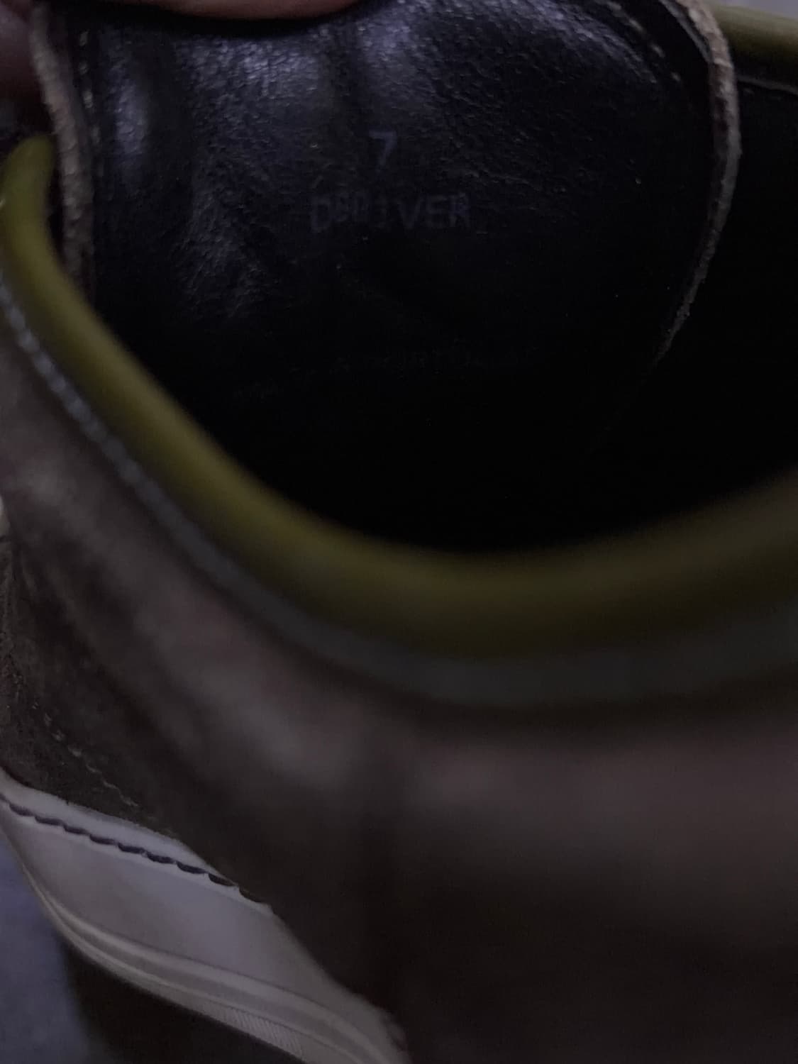 랑방 벨루어 스웨이드 레더 브라운 올리브 스니커즈 7 (260) 상품이미지8