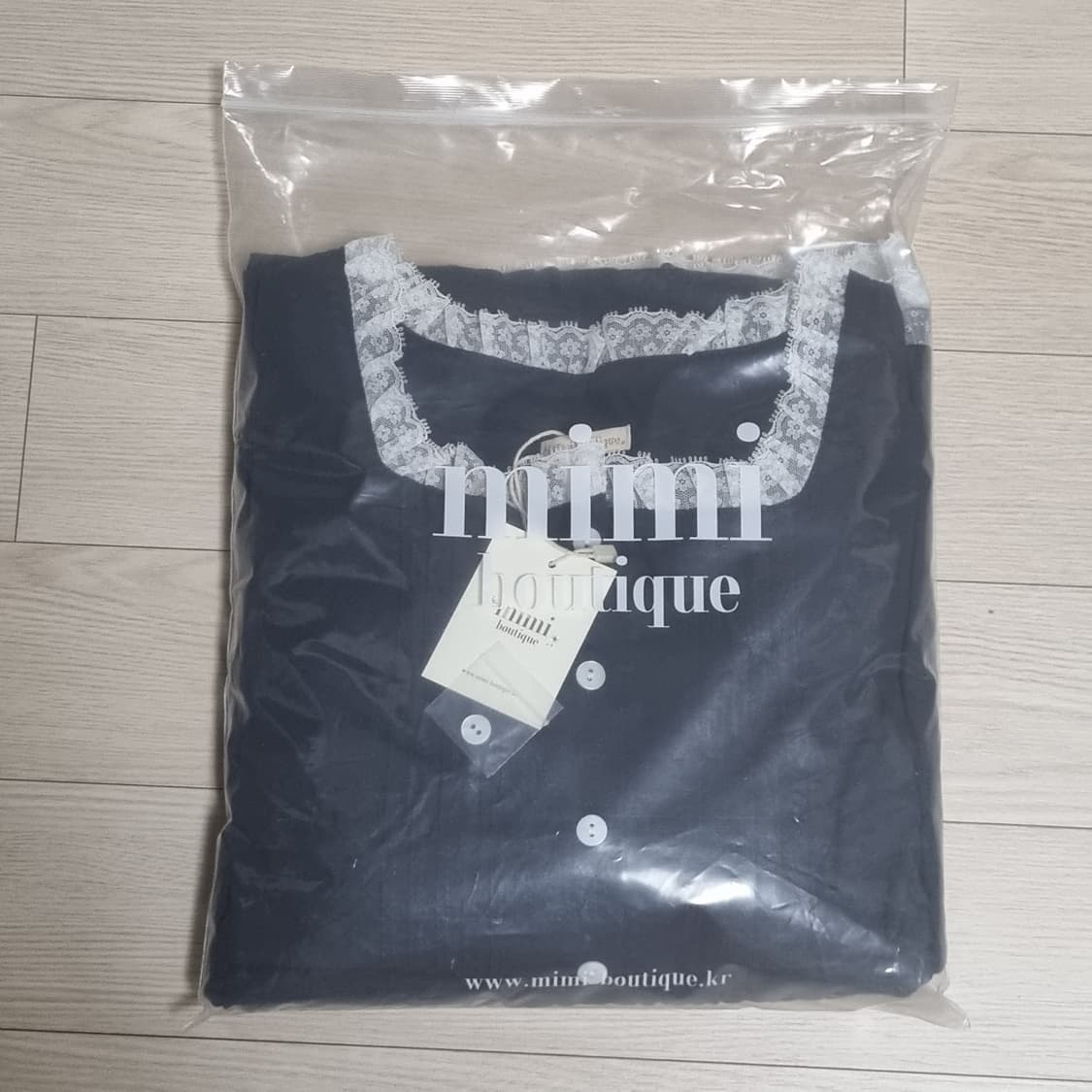 편택포) 미미부티크 마이 페어리 셋업 네이비 새상품 상품이미지5