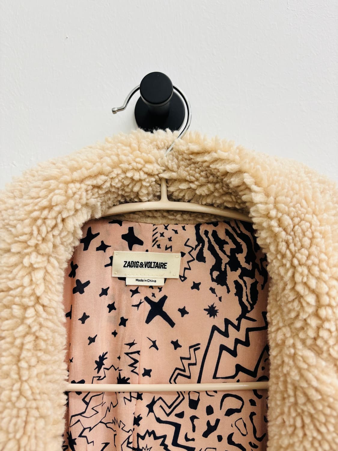 ZADIG & VOLTAIRE 쟈딕앤볼테르 테디 양털 더블 하프코트 상품이미지4