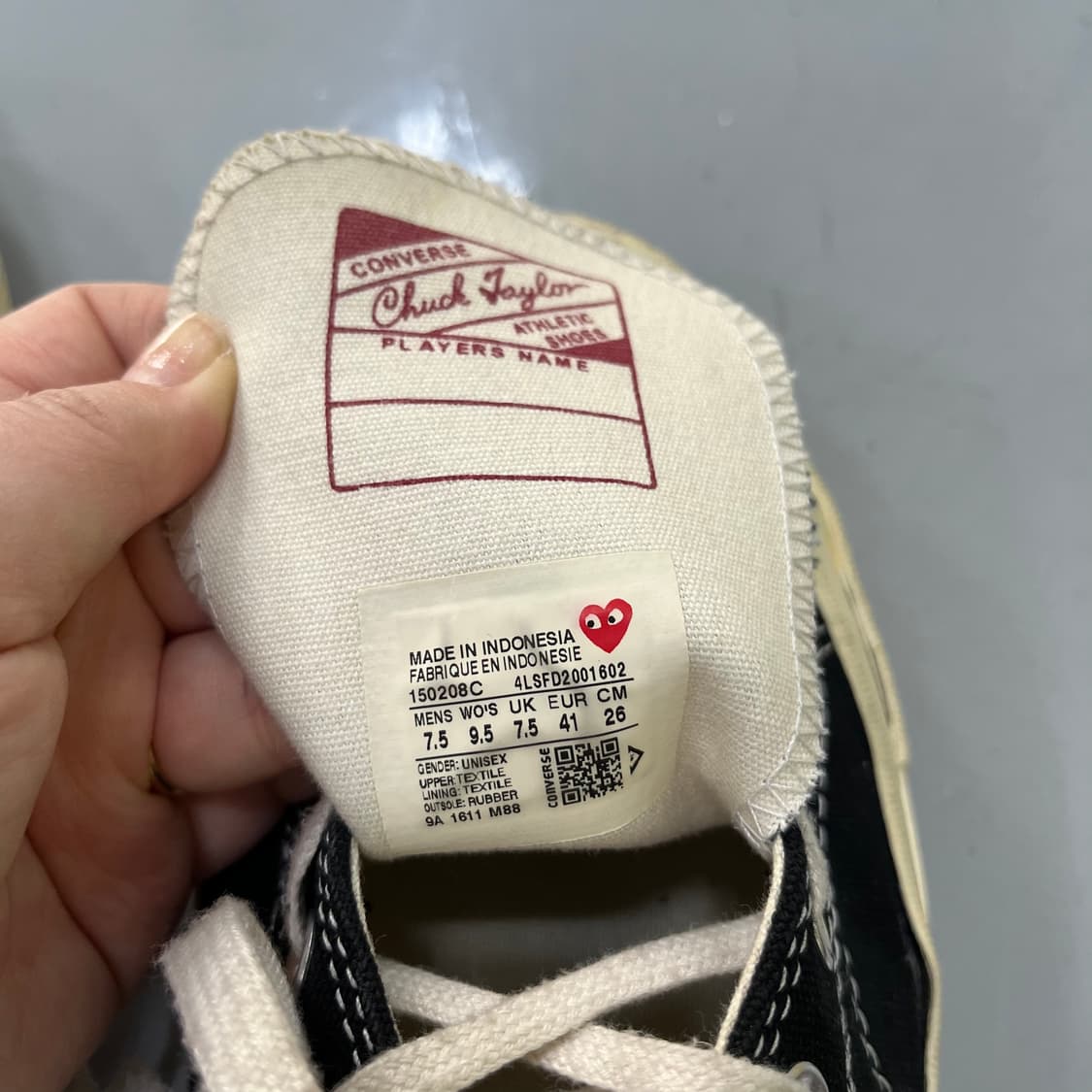 260 컨버스 꼼데가르송 척70 스니커즈 0406M 상품이미지8