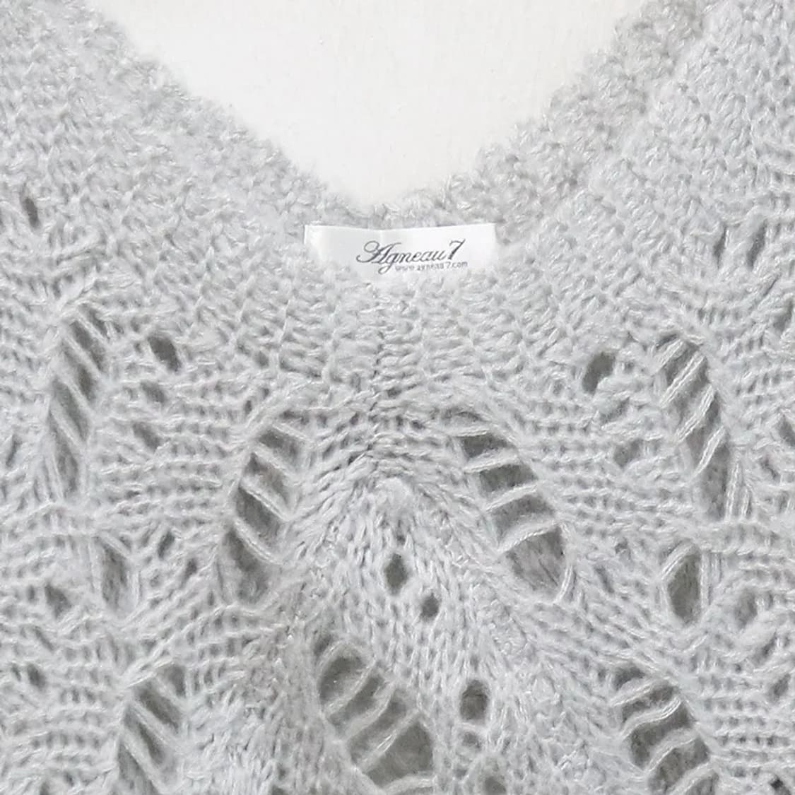 AGNEAU7  모헤어 그물 니트 63161 상품이미지5