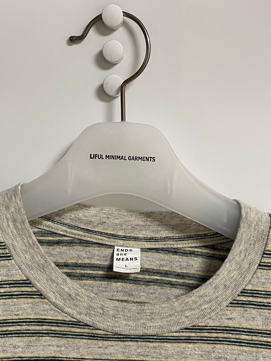 [L] ends and means 포켓스트라이프 롱 슬리브 상품이미지2