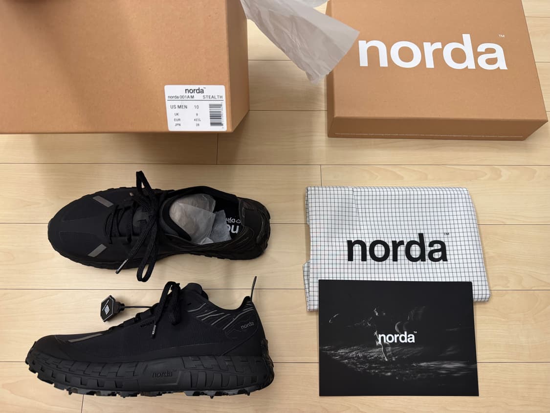 norda 노다 001A Stealth Black (US 10) 상품이미지1
