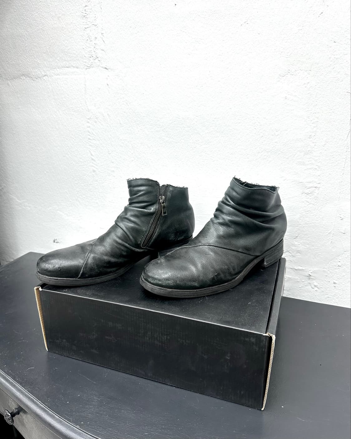 Schlussel drape ankle boots 상품이미지3