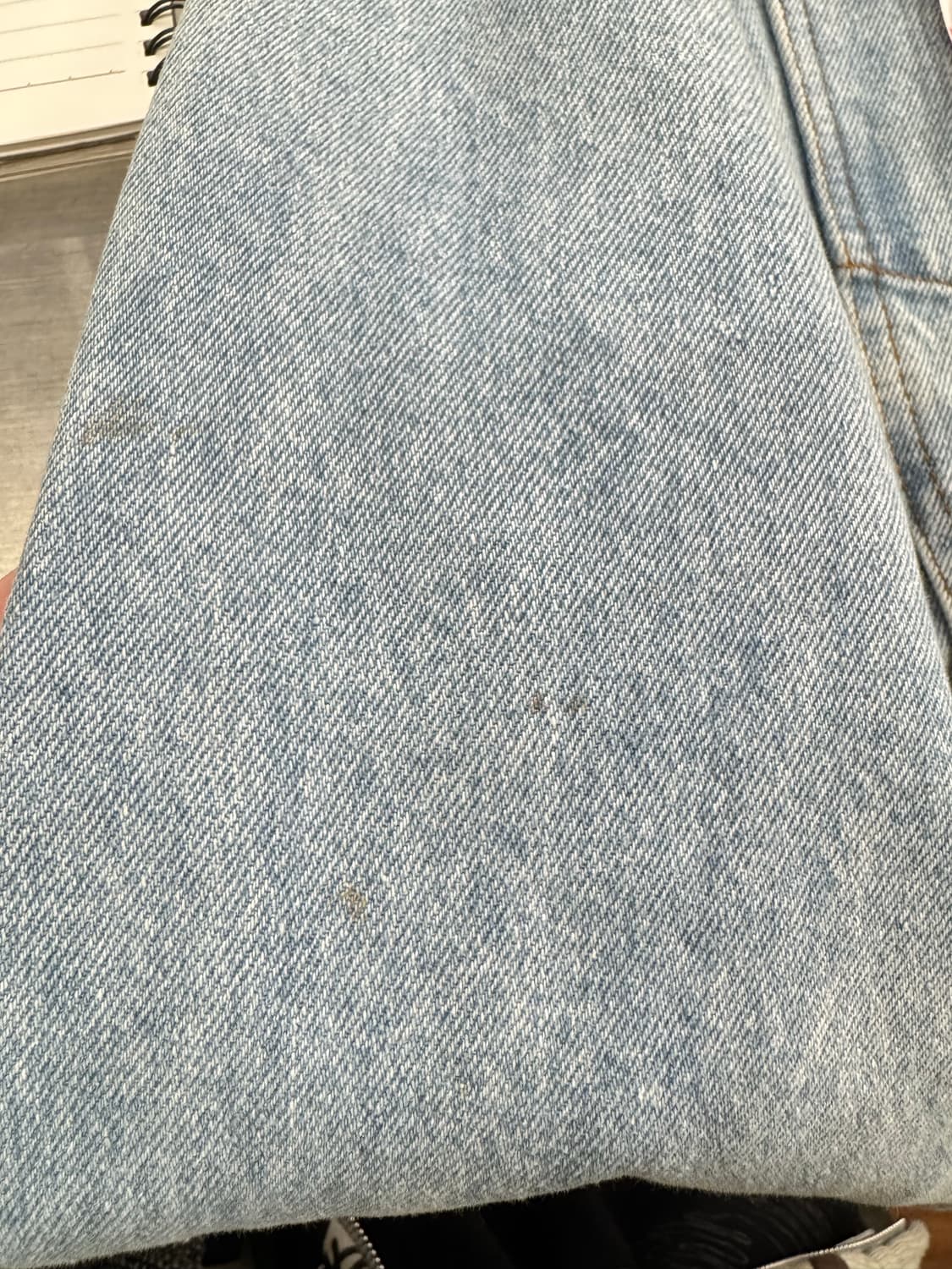 00s 리바이스 데님 트러커 자켓 전면 실버탭 디테일 연청 상품이미지8