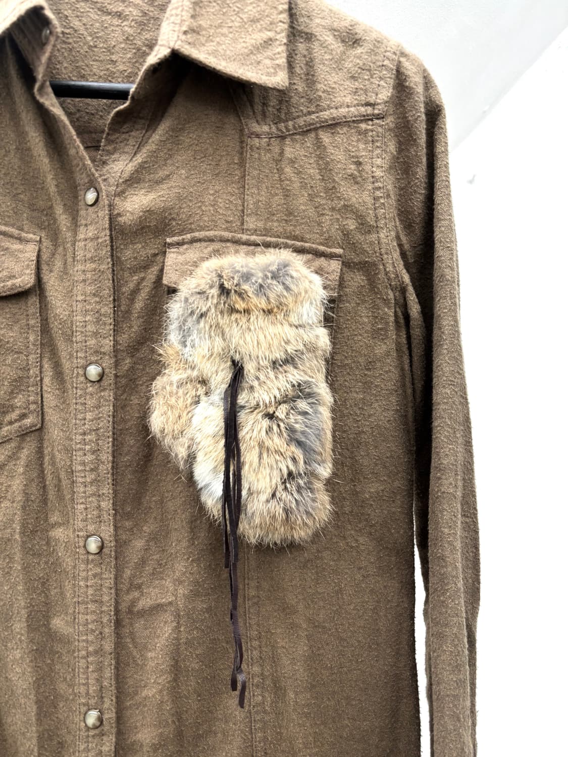 G.O.A 00s archive fur long grunge jacket 상품이미지6