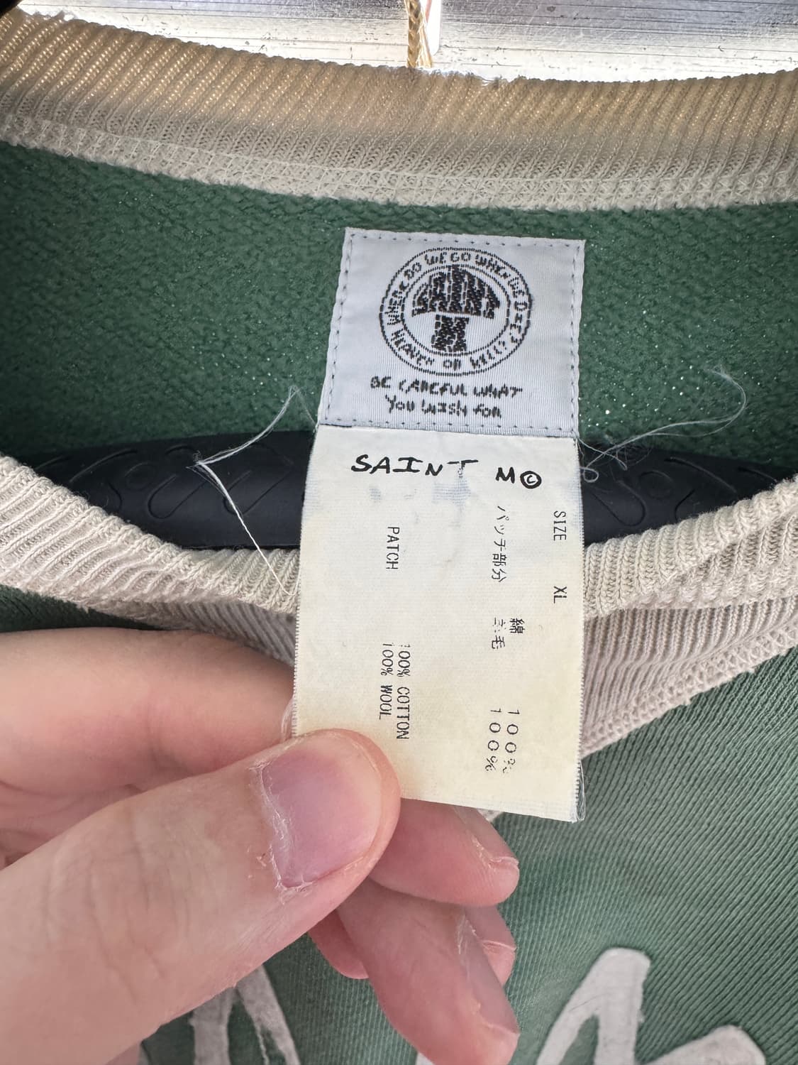 [XL] 세인트 미카엘 펠트 스웻 그린 상품이미지3