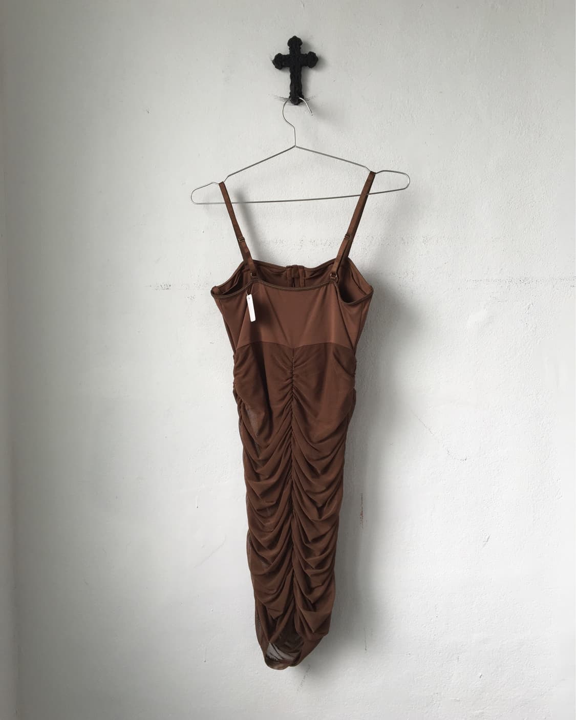 Side shirring point sleeveless onepiece 상품이미지3