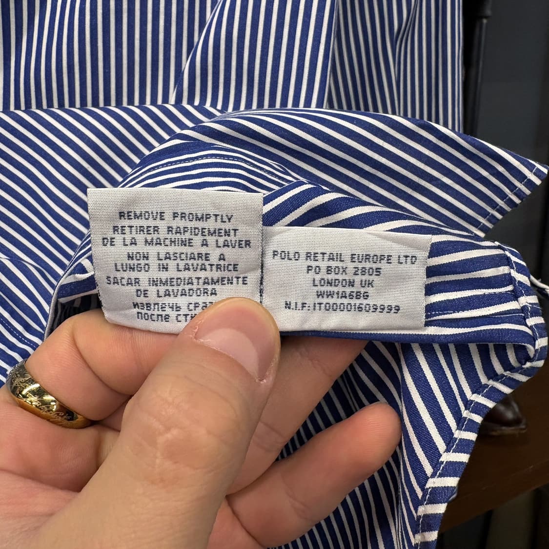 90s 폴로 랄프로렌 윔블던 니트드레스 스트라이프 저지셔츠 N445 상품이미지9