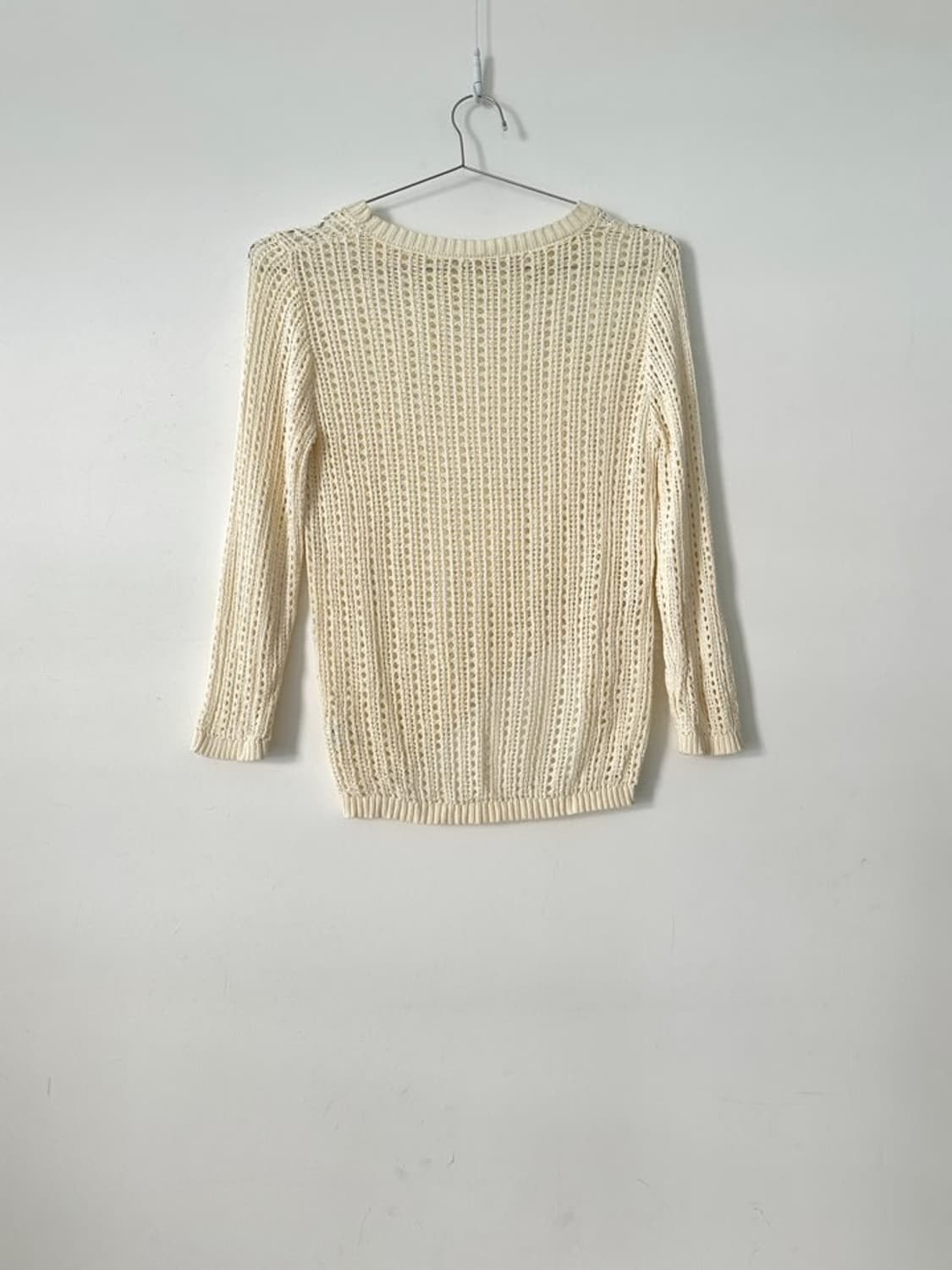 Net punching open knit / ivory 상품이미지3