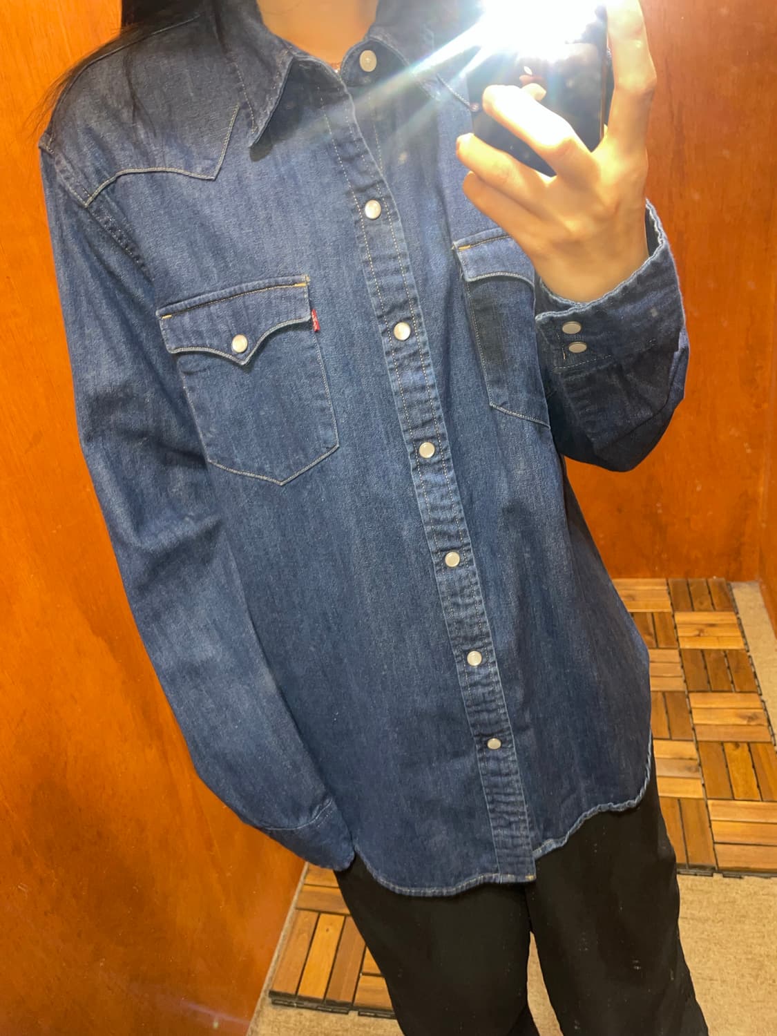 (L) Levi's 리바이스 코튼 데님 셔츠 상품이미지2