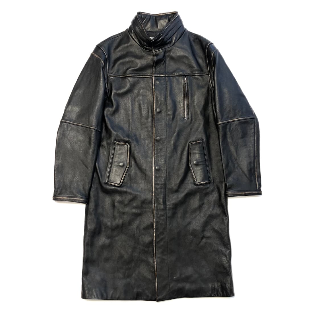 스튜디오테이블 카우하이드 레더 코트  상품이미지1