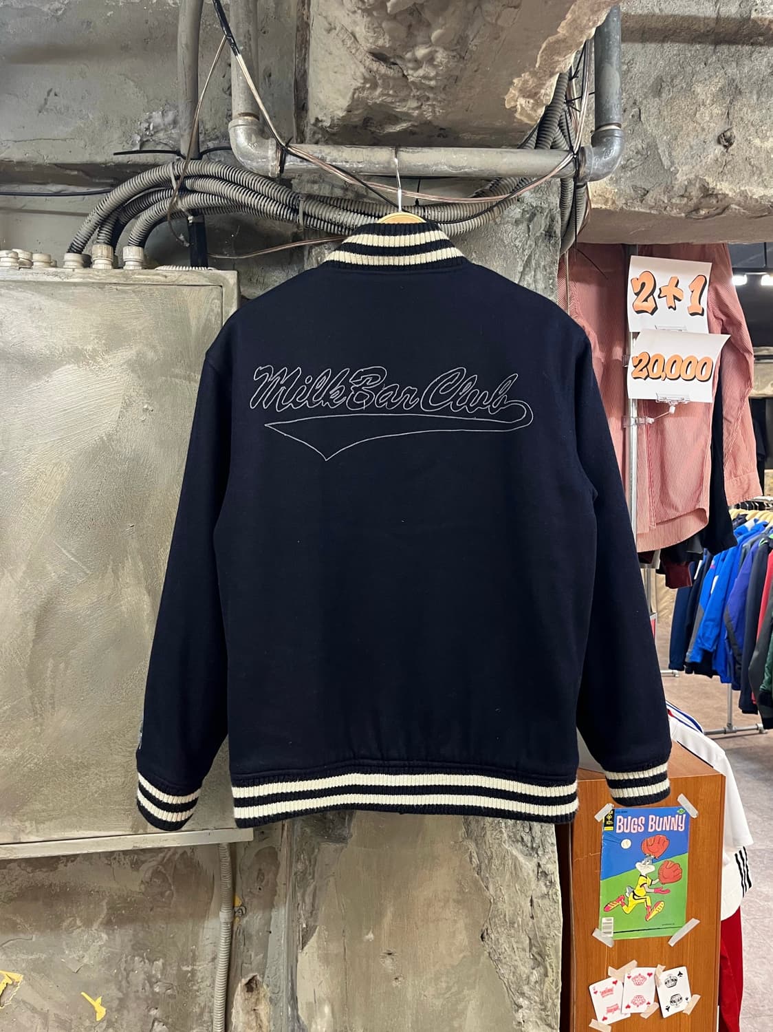 빈티지 바시티 자켓 네이비 M #csz2991  상품이미지2