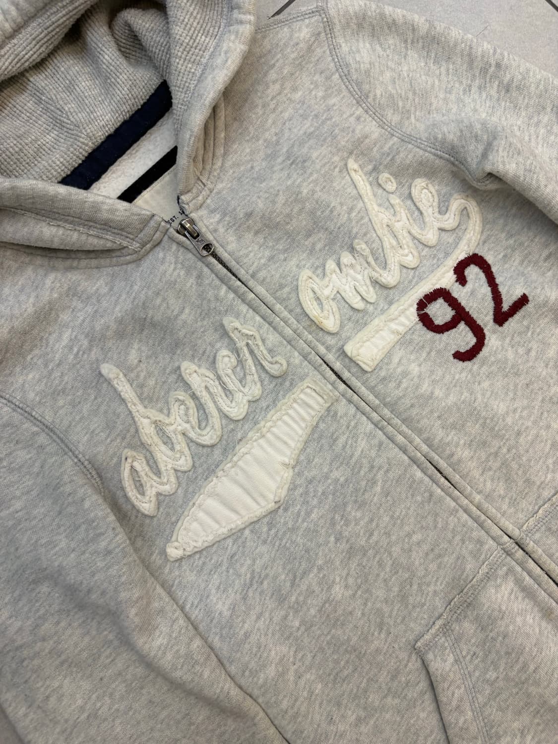 아베크롬비 92 그레이 후드집업 상품이미지4