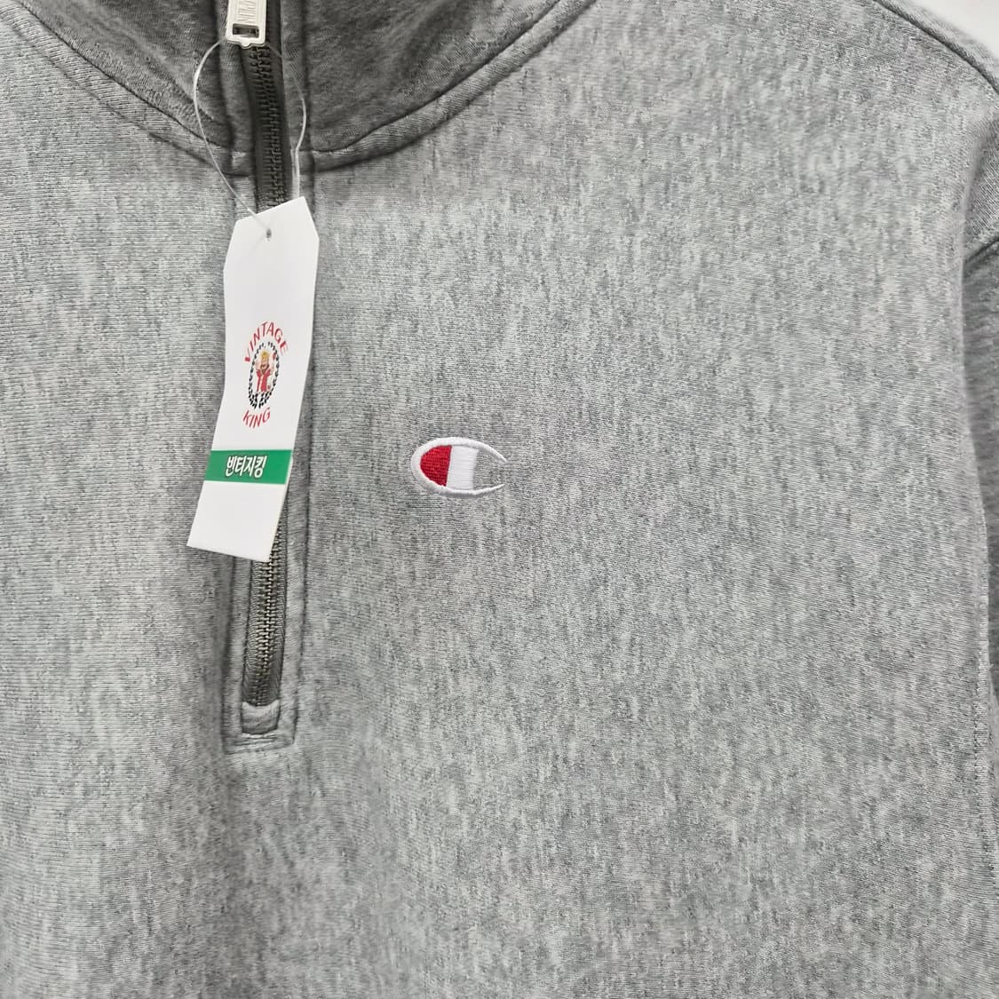 챔피온 하프집업 회색 맨투맨 남성 L 상품이미지3