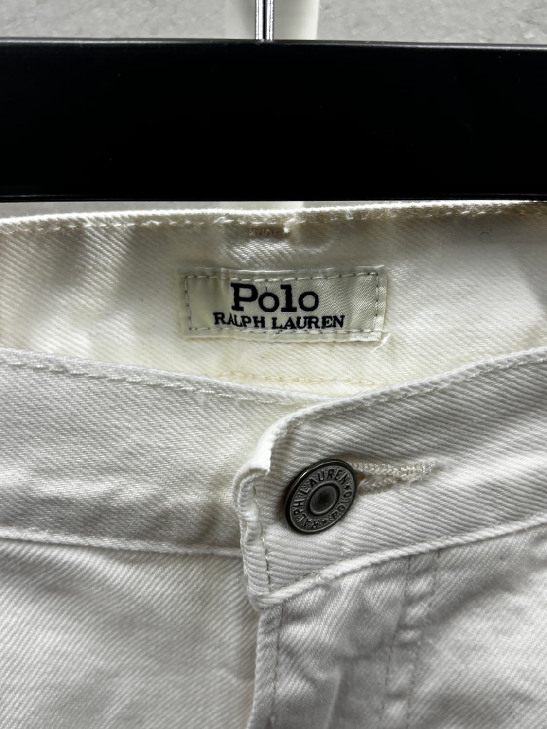 폴로 랄프로렌 화이트 포니 자수 청바지 35x30 상품이미지5