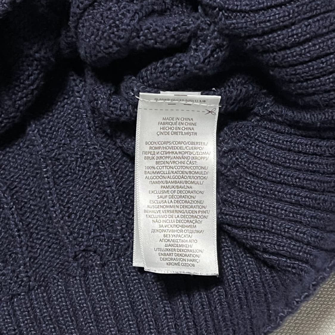 Polo Ralph Lauren 남성 네이비 케이블 니트 상품이미지4