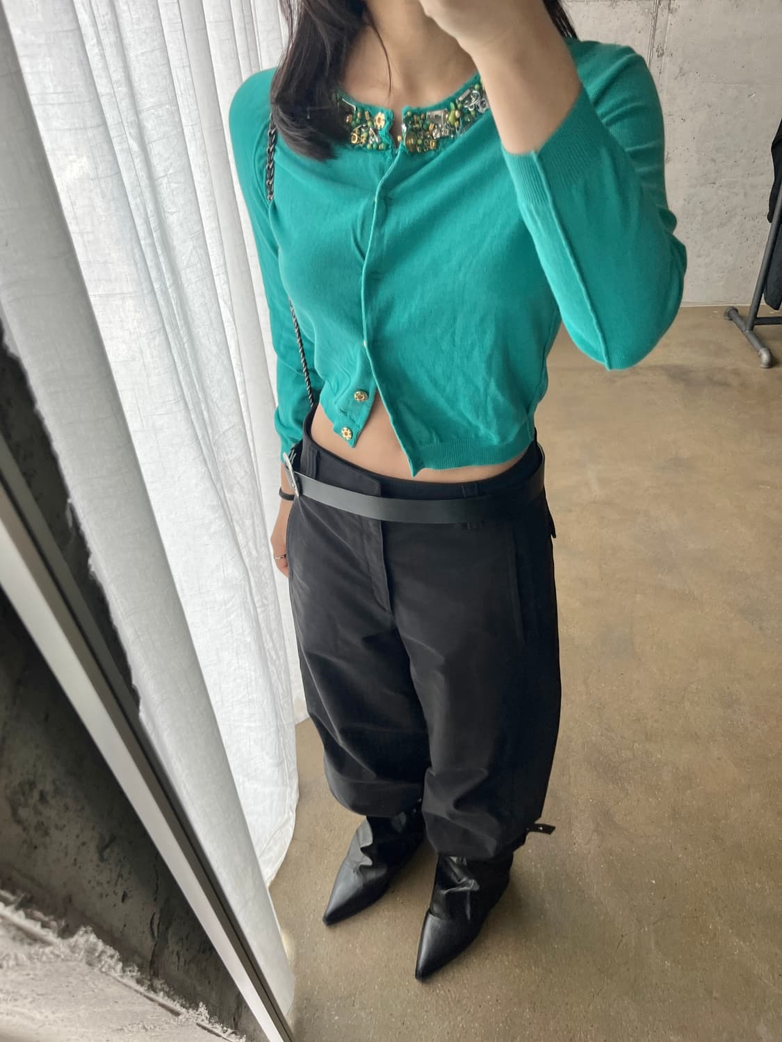 Moschino 모스키노 비디드 칼라 가디건 상품이미지5