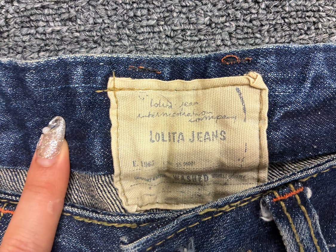 27)Lolita Jeans 빈티지 여성 데미지 부츠컷 데님팬츠 상품이미지4