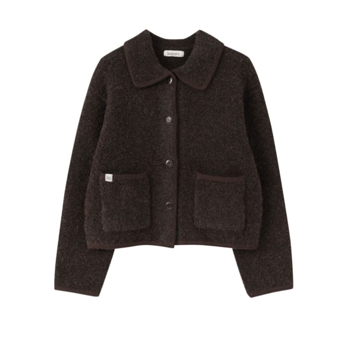 니주르 부클 카라 버튼업 니트 자켓 상품이미지1