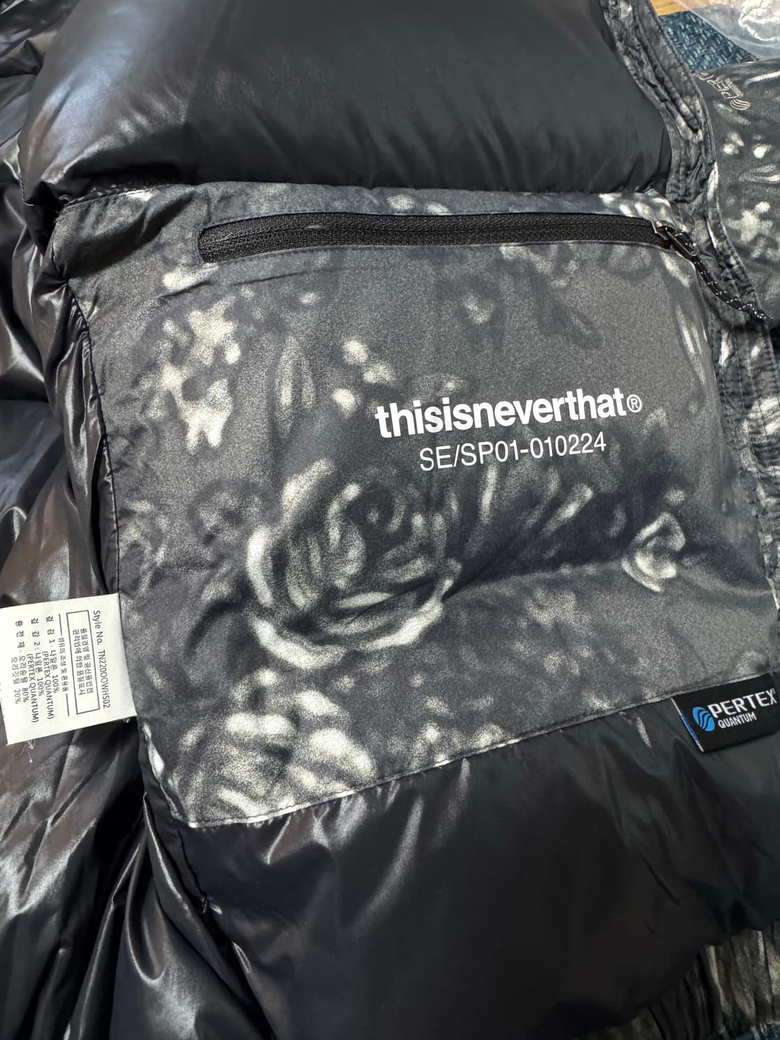 [M]디스이즈네버댓 플라워 퍼텍스 패딩 상품이미지4