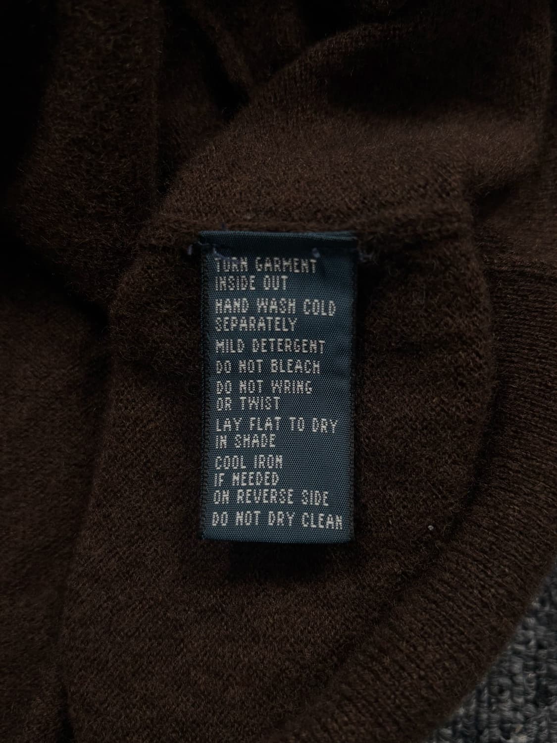 폴로 브라운 메리노울 가디건 상품이미지6