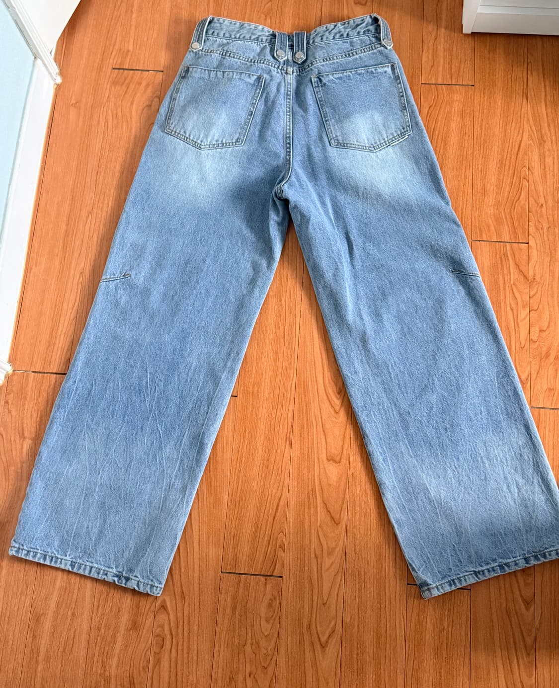 FADED WIDE JEANS BLUE 상품이미지3