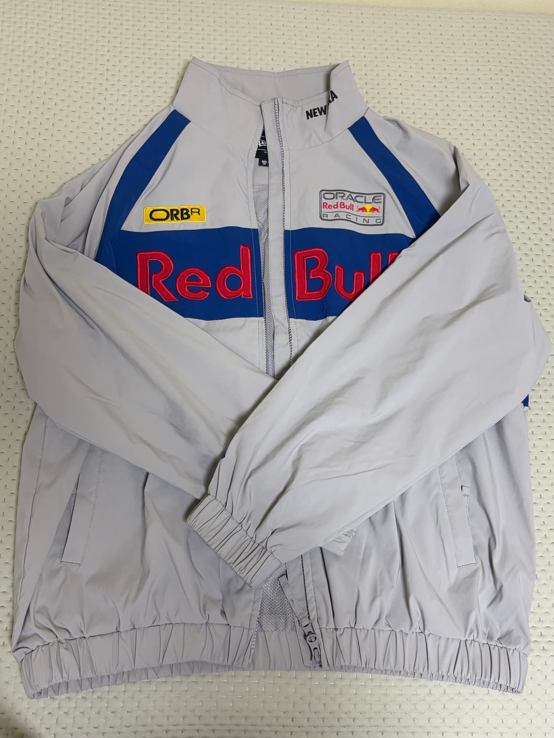 [M] 뉴에라 레드불 레이싱 트랙 자켓 라이트 그레이 상품이미지1