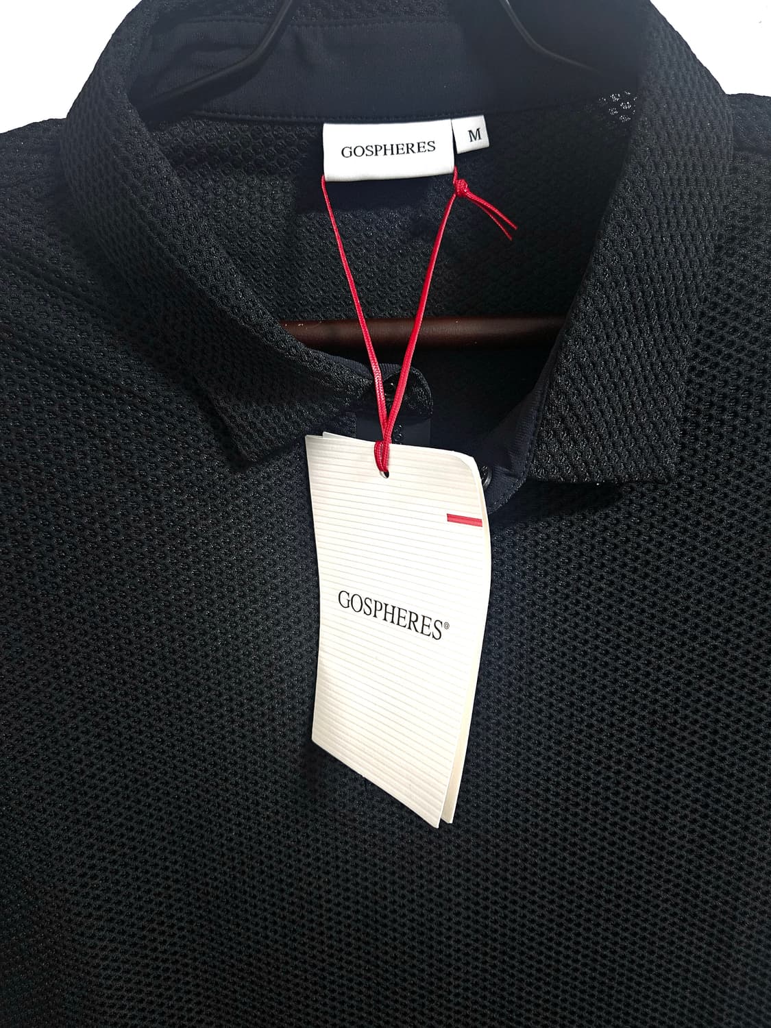 GOSPHERES 고스피어 블랙 폴로 티셔츠 M 새상품 상품이미지2