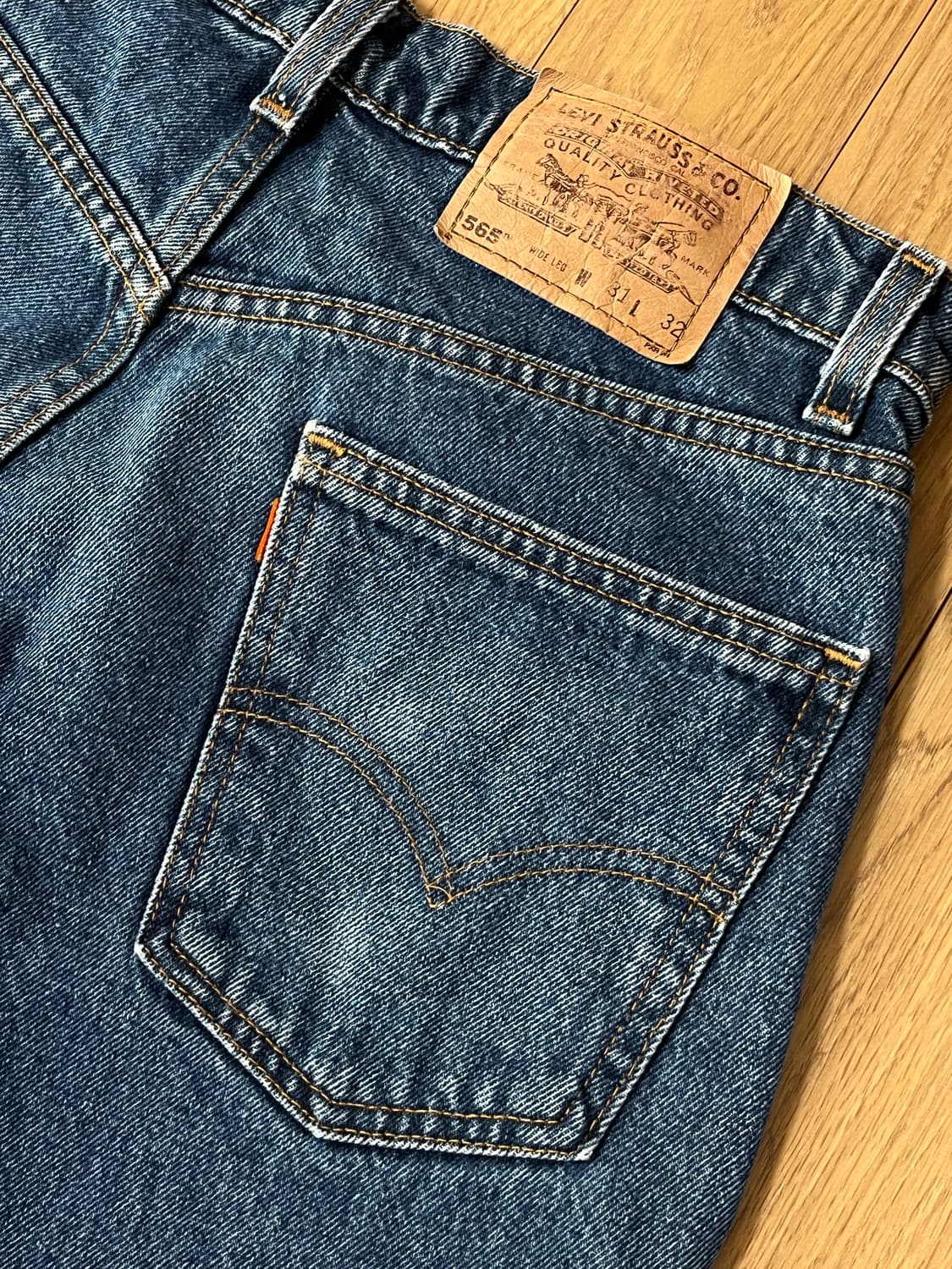 90s USA 리바이스 565 루즈 핏 와이드렉 진 [31] 상품이미지6