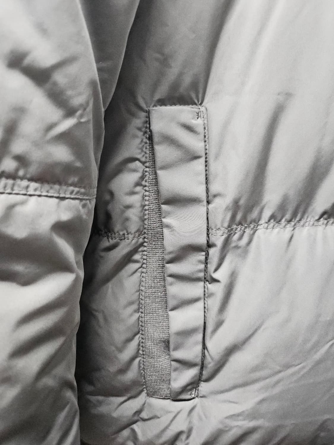 빈폴  카키 퍼 후드 롱 구스 다운 점퍼  95 상품이미지4