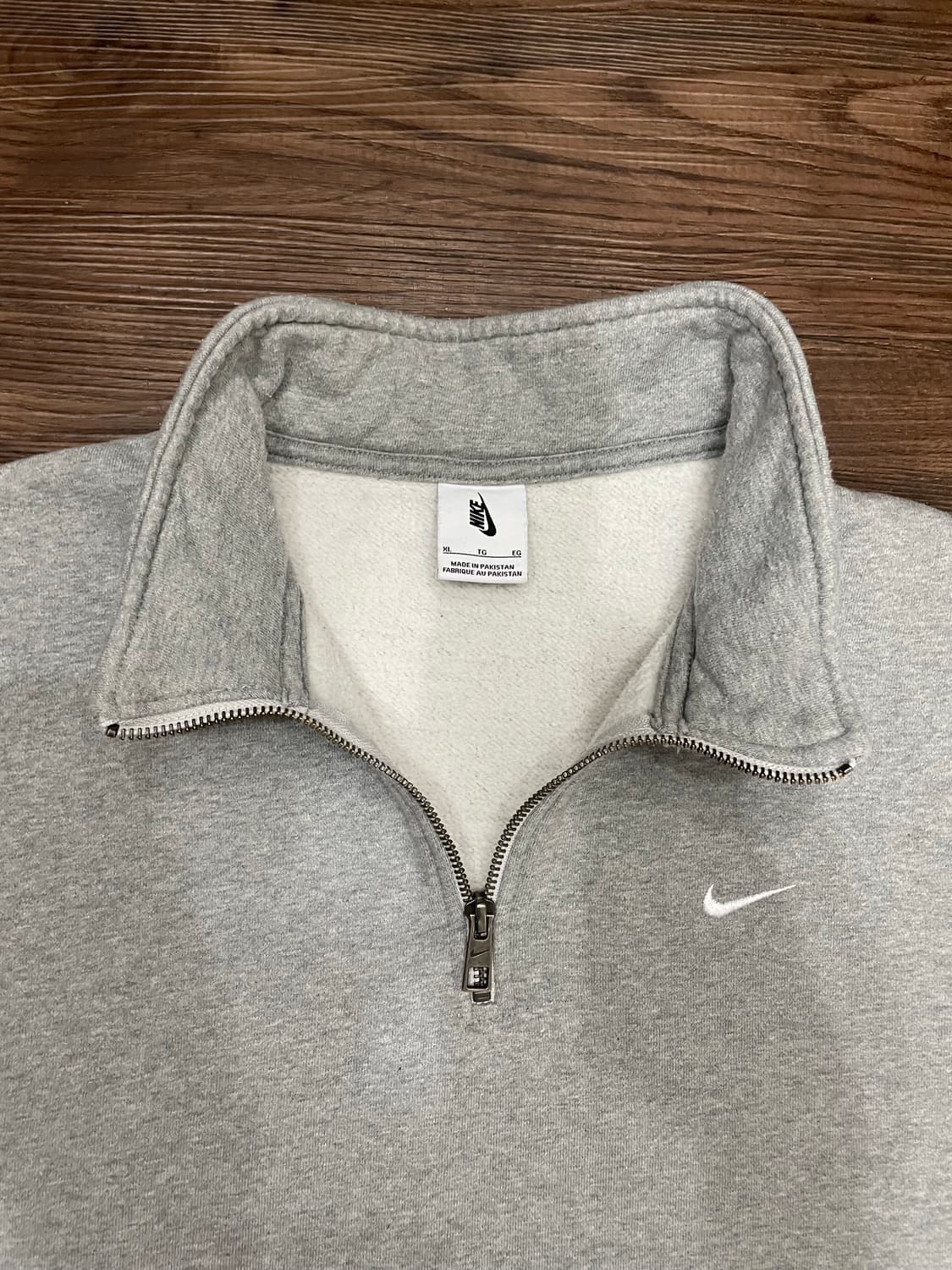 나이키 NRG 솔로 스우시 헤비 웨이트 BB 쿼터 집 탑 그레이 헤더 상품이미지2