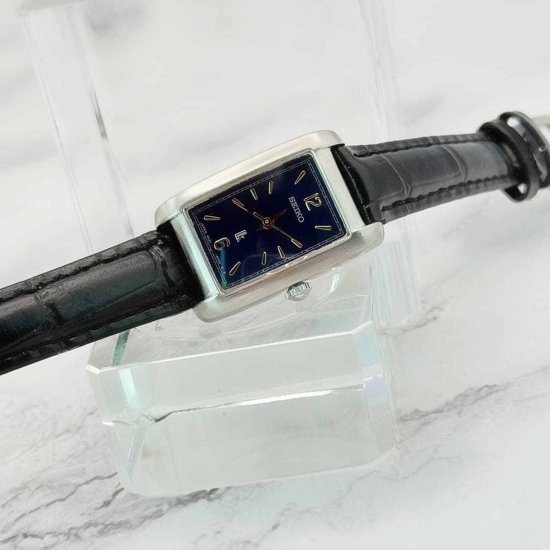 90's00's 빈티지 세이코 루키아 클래식 스퀘어 블랙 다이얼 워치 상품이미지1