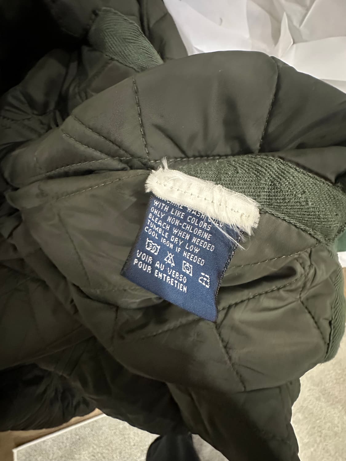 폴로 여성 퀼팅코트 카키 상품이미지4