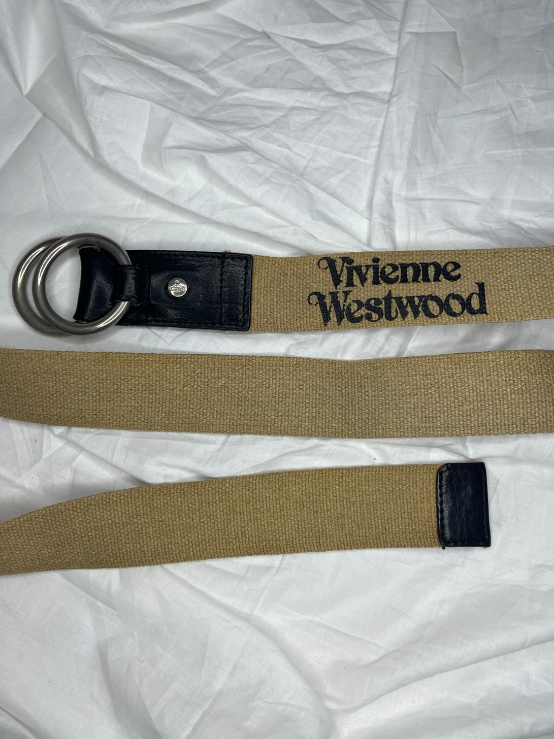 비비안웨스트우드 로고 웨빙 링 벨트 상품이미지1