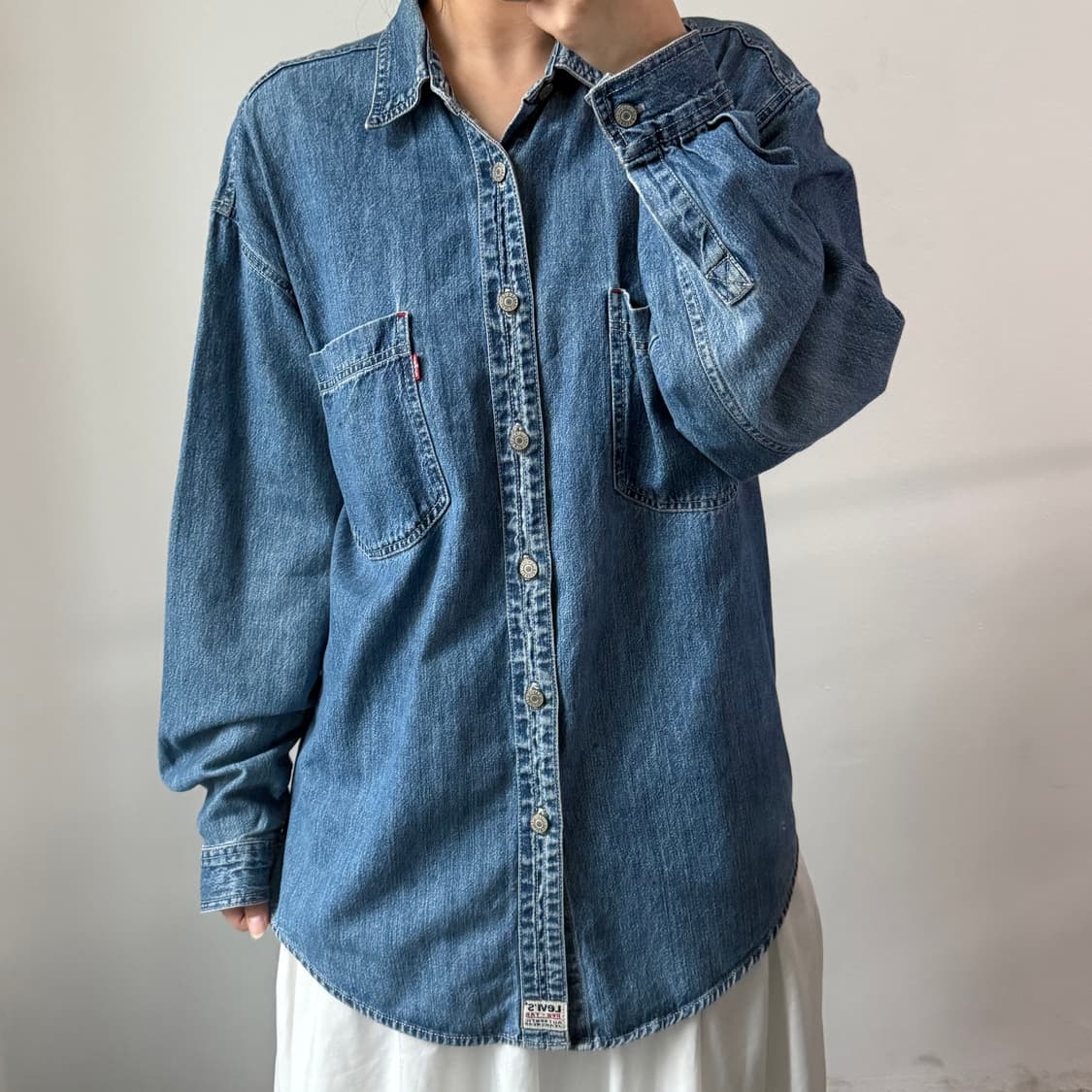 [M] 리바이스 진청 데님 셔츠 상품이미지1