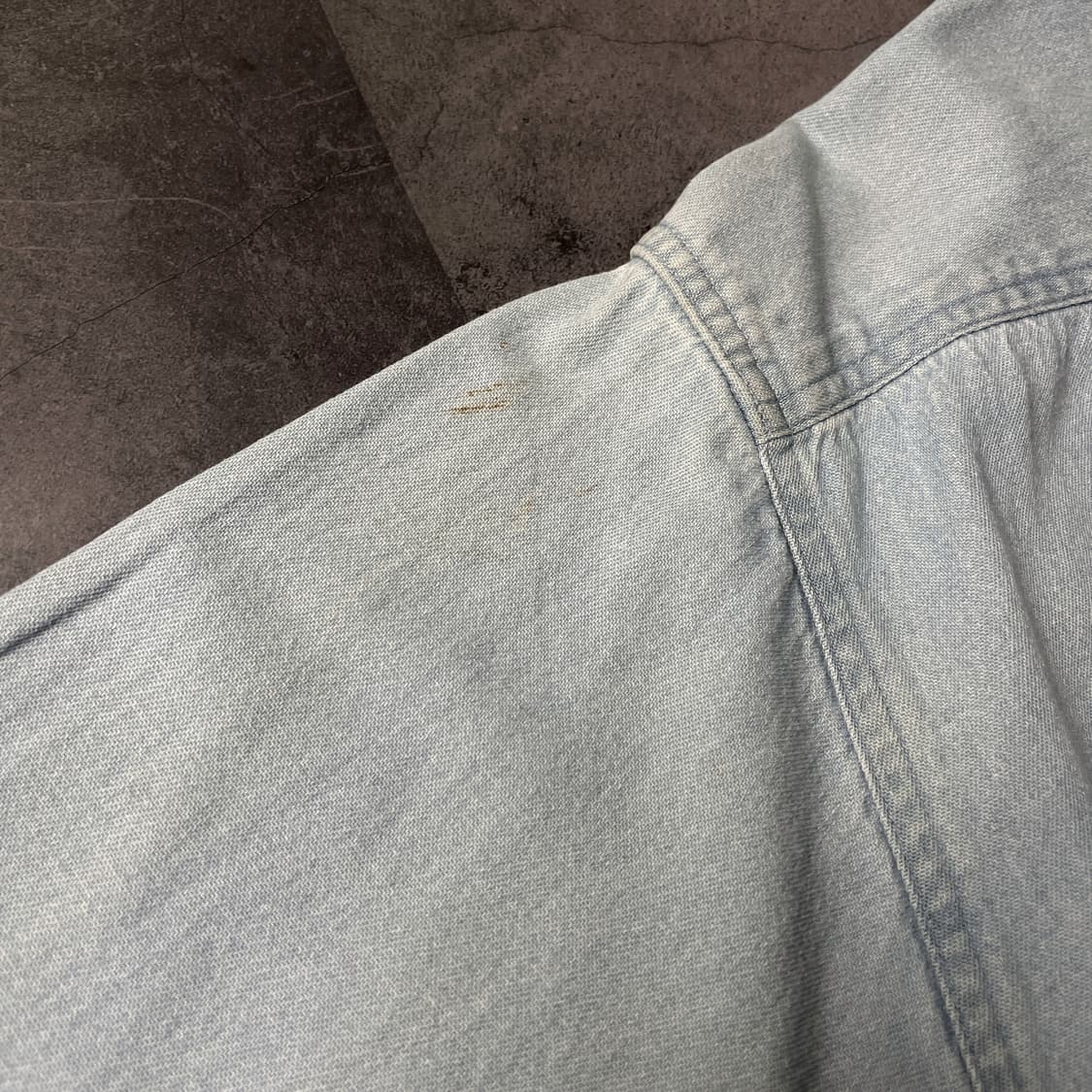 HARVARD 빈티지 라이트블루 데님 코튼셔츠 A00365 상품이미지9